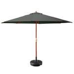 Instahut 3m Outdoor Umbrella w/Base Pole Umbrellas Garden Sun Stand Deck Charcoal UMB-POLE-3-H-CO-BASE