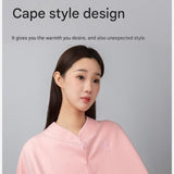 Purple Maternity Nursing Shoulder Wrap Cape Ultra Soft Sakura Fleece Postpartum Shawl, Windproof V888-ELOSUNG53432