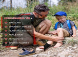 2 Pcs Ankle Brace Kids Ankle Support for Sport Sprained Neoprene Breathable Compression Sleeve with V1258-DP02-C-2736