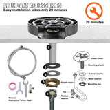 VEVOR Glass Rinser 10-Hole 360 Rotating Stainless Steel Washer ABS Cup Holder V952-TMAZSXBQ304BO2L89V0