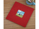 Photo Album 40 Pages Linen Cover Hardcover Reusable Sticky Stamp Collection Book Family Photos V1263-JX-2611