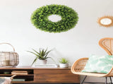 20 Inch Boxwood Front Door Wreaths, Spring and Summer Outdoor Wreath for Front Door, All Seasons V1258-DP02-WO-728