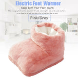 Pink ELECTRIC HEATED FOOT COMFORT WARMER Feet Boots Slipper Tools Heating Socks Shoe V201-W12932004