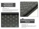 5-Pack Black Plastic Planter Trays with Drainage Holes for Gardeners and Plant Propagation V1192-AZ-W-29216