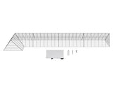 Chicken Tunnels, 400x100x61.5 cm Chicken Tunnels for Yard, Portable Chicken Tunnels for V952-YJSDDGJKJ000QX9MSV0