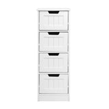 Artiss 4 Chest of Drawers - LEESA White FURNI-P-CAB-4D-WH