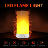 LED Flame Light with Remote & Timer, USB Rechargeable Outdoor Flame Lamp, 4 Modes Waterproof V1366-AZ2-W-18260