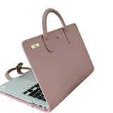 16in PU Laptop Sleeve in Pink with Handle Protective Portable Case for Laptops, Lightweight & V1107-CS-VOBDWJES27