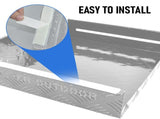 Aluminum Caravan Diesel Heater Bracket Silver 2mm Thickness Fuel Tank Cover Double Left/Right Base V985-DIESELTANKCOVERLRS