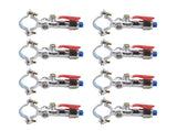 10PCS Atomizing Spray Nozzle Set Zinc Alloy Agricultural Plant Water Misting Fan Nozzle for Tractor V1294-YM0706-3111230161511