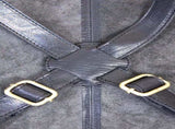 2x Pierre Cardin Professional Leather Apron Butcher Woodwork Barber Chef - Black V563-PC3433-BLACK_2X