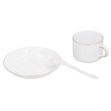 4 Set Coffee Cup Set Coffee Mug with Saucer Spoon Tea Mug Drinkware Gift for Home Kitchen V1294-YM0901-3118210136911