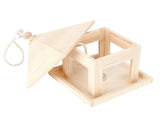 Hanging Bird House Nesting Box Feeding Feeder Box Garden Ornament Outdoor Tree DIY Decoration V1294-YM0718-3111200289011