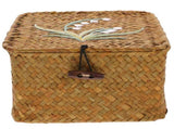 Woven Storage Basket Set, Khaki Wicker Organizer for Home, Office, Kitchen, Multi-Purpose Decorative V1369-AZ3-W-12817