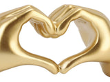 Heart Hands Sculpture Resin Aesthetic Gesture Decoration Modern Heart Sign Statue Art Figurine for V1294-YM0901-3115250004911