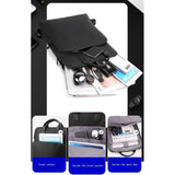 Men's One Shoulder Double Shoulder Bag Handbag Casual Lightweight Business Computer Backpack V1192-AZ-W-9827