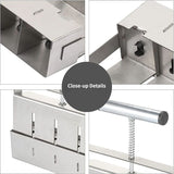 4 Cell Soil Blocker - Heavy Duty Steel Seedling Block Maker with 3 Seed Pin Sets, Reusable Hand V888-ELOSUNG18563