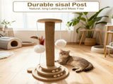 Bestselling Interactive Cat Scratching Post Sisal Scratching Board Rotating Ball Track Feather V1232-MZZ001