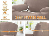 Recliner Slipcover High Stretch Soft Jacquard Fabric with Side Pocket for Standard Power Lift V1189-LC-RY-00193