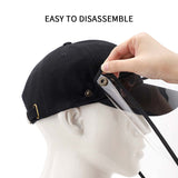 10X Outdoor Protection Hat Anti-Fog Pollution Dust Protective Cap Full Face HD Shield Cover Adult HATADULTBLK-WHTX10