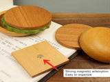 Wooden Hamburger Drink Coaster Set Cute Heat Resistant V1263-JX-5450