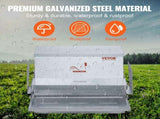 VEVOR Automatic Chicken Feeder Galvanized Steel Poultry Feeder 25 lb 10 Chickens V952-JQWLQ25LBS00D0C1ZV0