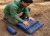 Ultralight Inflatable Camping Sleeping Pad with Built-In Pillow, Waterproof TPU Coating and Compact V1189-LC-KF-00031