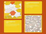 Ceramic Mosaic Tile Set for Crafting, Home Decoration, Art Projects, Design and Crafts V1370-AZ4-14223