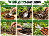 20 Piece Gardening Tool Set with Pruning Shears and Repotting Mat - Garden Hand Tool Kit with V888-ELOSUNG57357