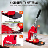 VEVOR Maker Machine, 32 mm Badge Punch Press Kit, Children DIY Gifts Pin Maker, V952-BJSKXZ32MM500MZS5V0