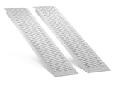 Portable Loading Ramps, 2 Pcs 1200 x 215 mm, Durable Aluminum Shed Ramp Set with Anti-Slip Holes, V952-LJSL472X85INA1TAOV0