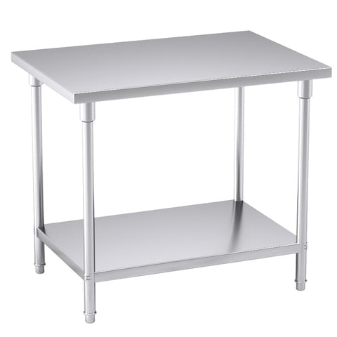 SOGA 100*70*85cm Commercial Catering Kitchen Stainless Steel Prep Work Bench WORKBENCHSS2008100CM