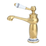 Stylish Antique Gold Brass Basin Faucet Hot and Cold Water Tap for Hotel Home Bathroom Use V1294-YM0901-3112200061411