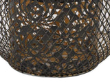2pcs Outdoor Solar Lanterns IP65 Waterproof Solar Wrought Iron Lamp Decorative Garden V1294-YM0901-3119240006111