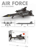 Christmas gift SR-71 Blackbird Reconnaissance Aircraft Building Blocks Set, 183 Pieces Military V1107-BUILDING BLOCK TOYSQ71