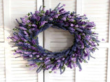 26 Inch Purple Lavender Flower for Front Door, Spring Summer Forsythia Lavender Flowers V1258-DP02-C-2643