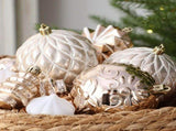 62-Piece Hand-Painted Christmas Ball Ornament Set with Assorted Shapes and Textures for Holiday Tree V1341-ZY-2DTQTSTP-F