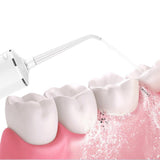 Cordless Water Flosser Teeth Cleaner 300ML Dental Flosser with 4 Jet Tips -White V1263-JX-7469-2