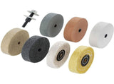 Buffing Polishing Wheel Kit 3 inch,for Bench Buffer/Bench Grinder,Buffing Wheel Hole 3/8 inch,Drill V1370-AZ4-07841