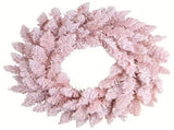 Pink Snowy Pine Christmas Wreath V1142-PB601104179821977