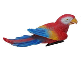 Parrot Sculpture Ornament Waterproof Lifelike Synthetic Resin Decorative Bird Statue for Garden V1294-YM0717-3111220232511