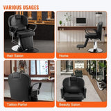 VEVOR Salon Chair, Hydraulic Recliner Barber Chair for Hair Stylist, 360 Degrees Swivel 90&deg;-130&deg; V952-SLYZ3322485Y2EKLKV0