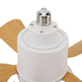 Socket Ceiling Fan Light with Remote Dimmable Small Ceiling Fan 3 Colors Easy Install Screw in E26 V1294-YM0901-3119250026411