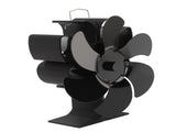 Stove Fan 6 Blades Greater Air Volume Low Noise Operation Wear Resistance Fireplace Fan Black S V1294-YM3117220218111-0421