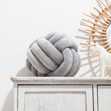 light gray cushion Soft knot ball pillows,round throw pillow cushion Home Decoration Plush V1369-AZ3-W-04302