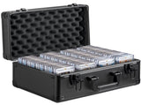 Graded Card Storage Box, 4 Slots, Graded Sports Cards Holder Carrying Case with Key Lock Foam V952-FJKSNHYCSKK1V3VTKV0