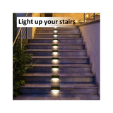 16 Pack Solar LED Deck Lights with Automatic Dusk to Dawn Sensor, Waterproof Step and Fence Lighting V1189-LC-KF-00016