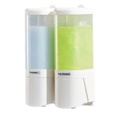 Manual Liquid Soap Dispenser 2 Chambers 480ml Leakproof Wall Mount Soap and Shower Dispenser for V1294-YM0901-3112250029011