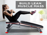 Powertrain Home Gym Bench Adjustable Flat Incline Decline FID 250KG Load WBD-01B