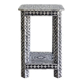 MOTHER OF PEARL NOIR OPULENCE SIDE TABLE V742-VC18